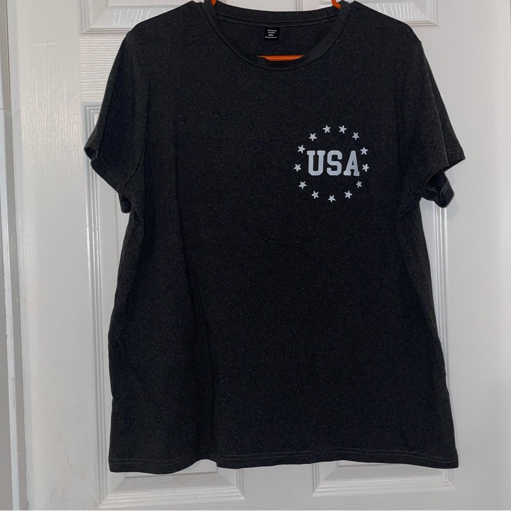 Charcoal USA Graphic Tee